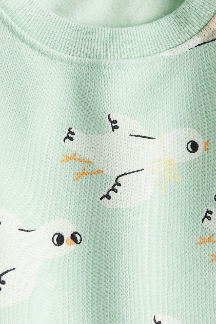 Платье-толстовка H&M с принтом 2-4 см - фото 2 Платье-толстовка H&M с принтом 2-4 см - фото 2