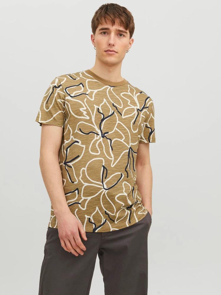 Футболка Jack & Jones 12203764x70 мужская 2XL Коричневый (191635-5)