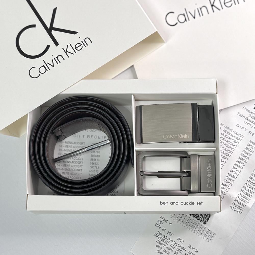 Подарочный набор ремень мужской с двумя пряжками (409 PTR)