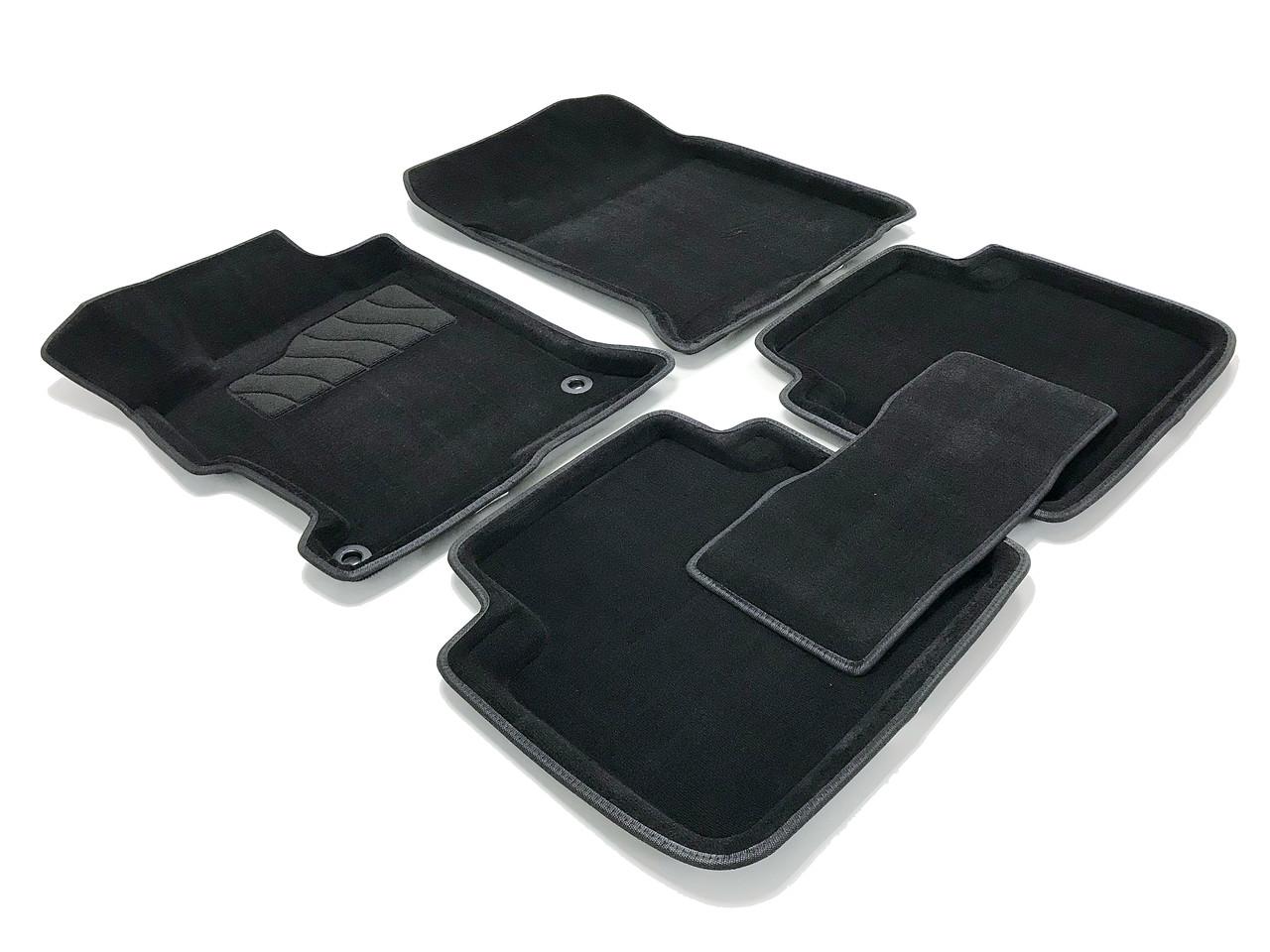 Коврики в салон ворсовые 3D Seintex Honda Accord IX 2012- 5 шт. Черный 88360