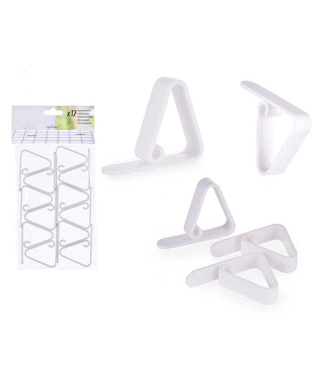 Зажим для скатерти 12 шт. 4х5,5х1,5 см (R92865)