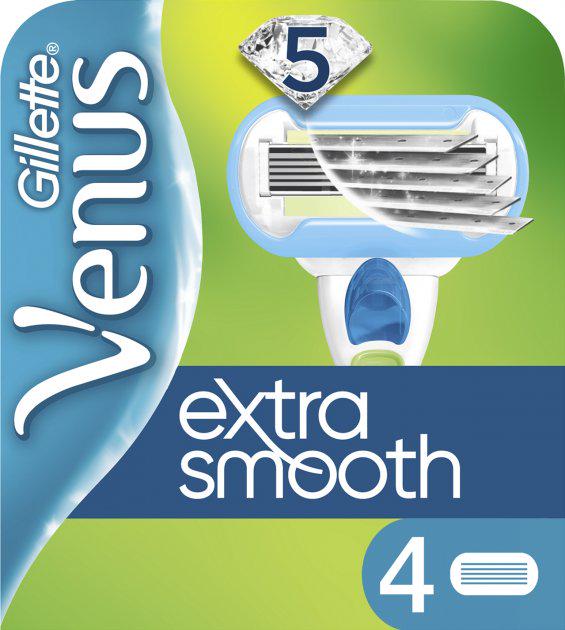 Картриджі змінні для гоління жіночі Venus Extra Smooth Embrace 4 шт. (7619244)