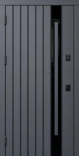 Входная дверь Qdoors АРТ Стрит 3К ручка скоба улица 850х2040 мм Коричневый