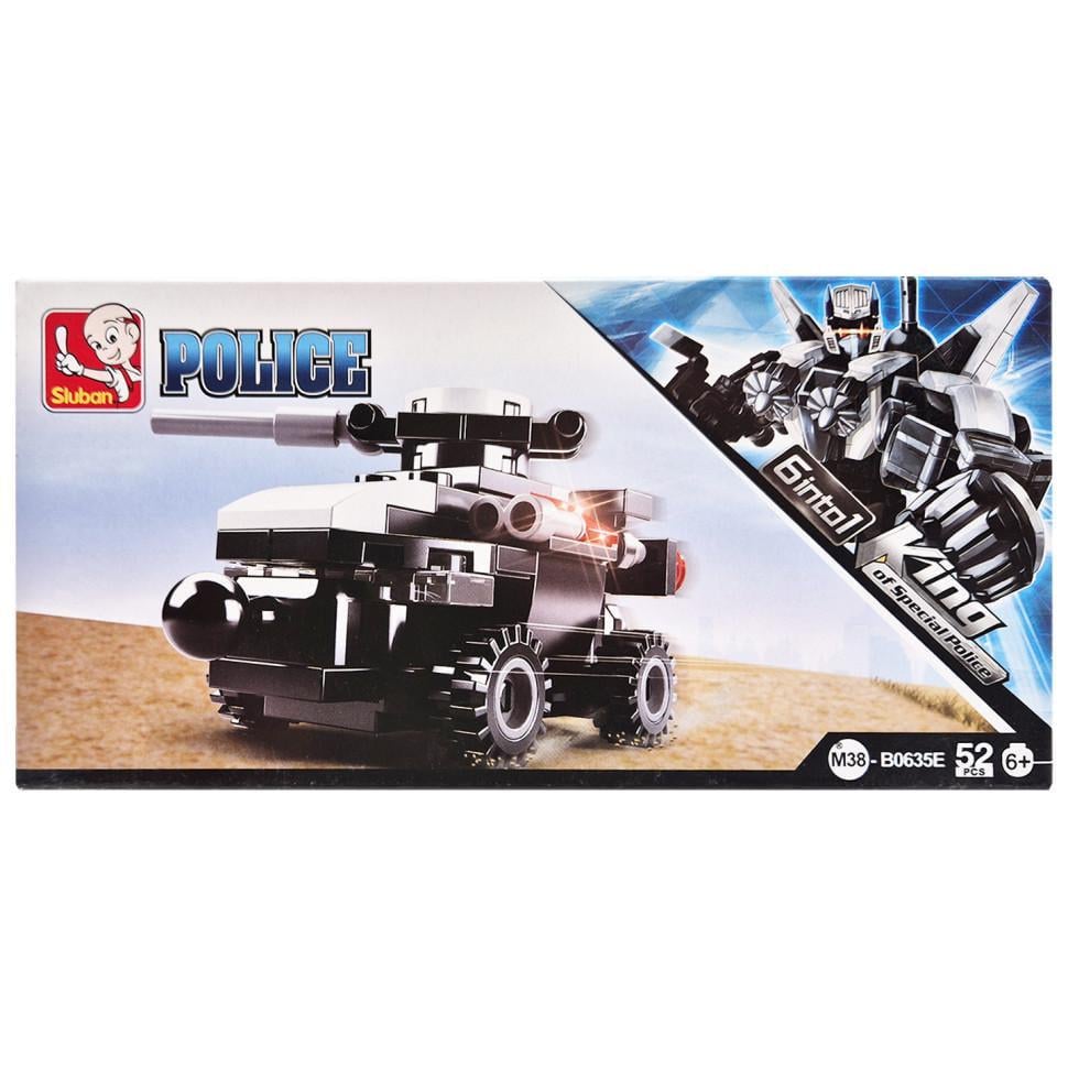 Конструктор детский Sluban M38-B0635-5 Полицейская серия 52 детали (50848)