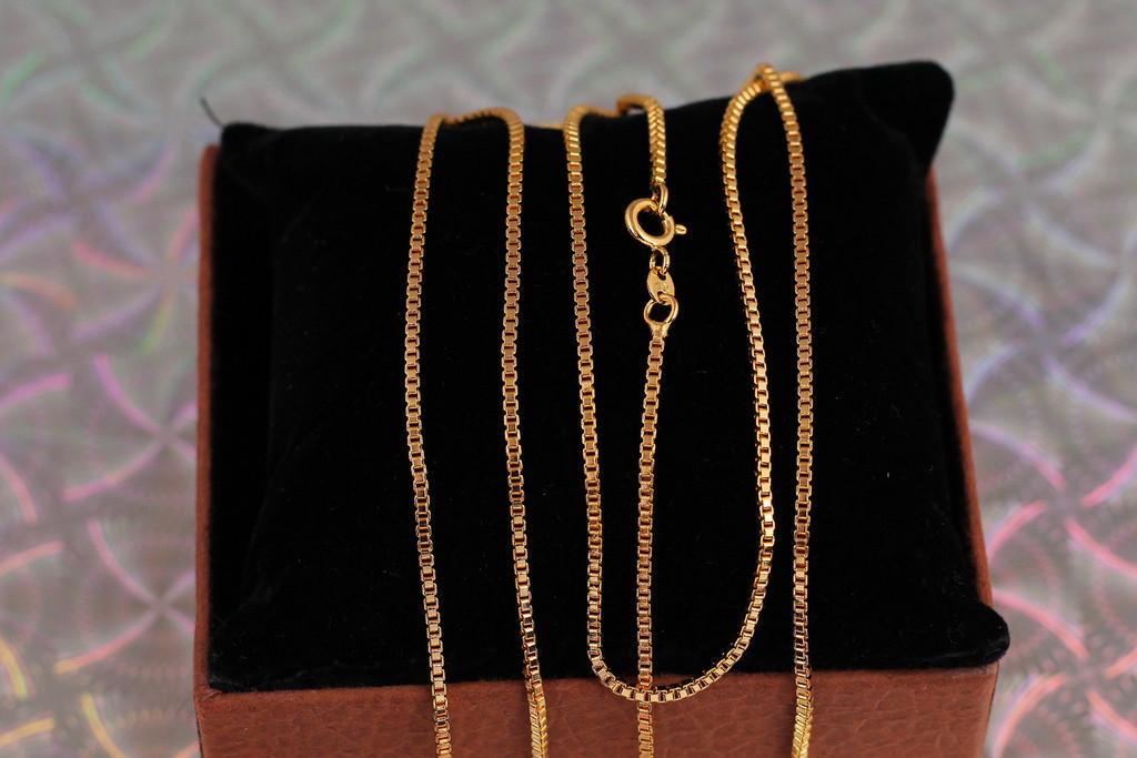 Цепь Xuping Jewelry венецианское плетение 50 см 1,5 мм Золотистый (2102973669)