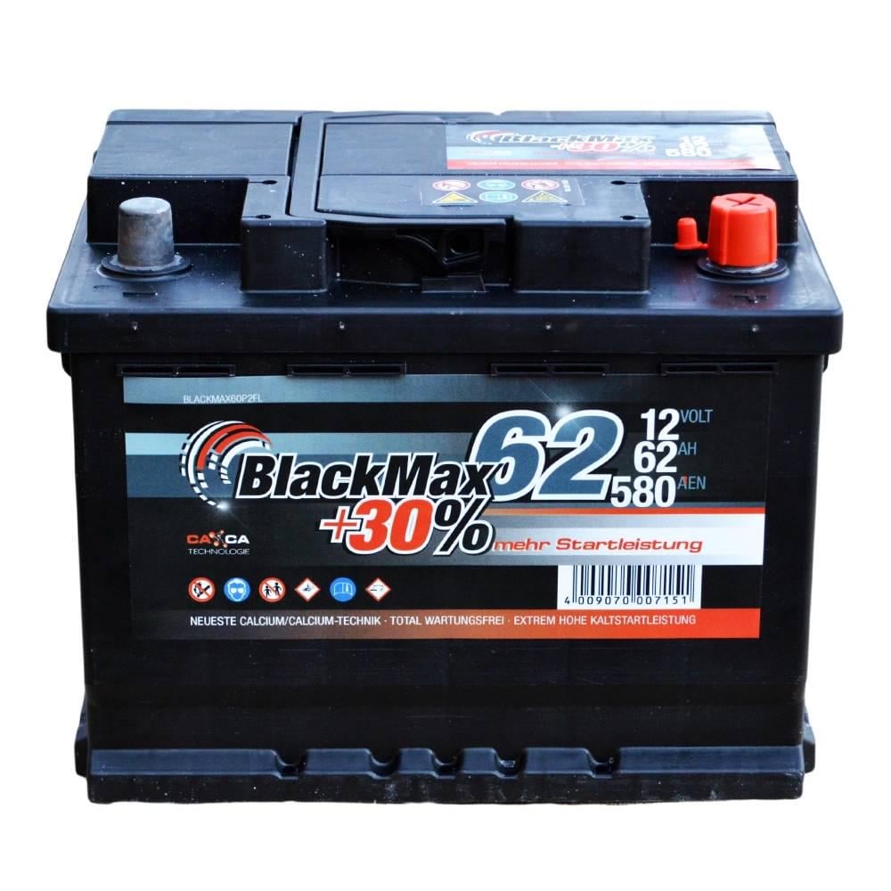 Аккумулятор автомобильный BlackMax 6СТ-62 Ah АзЕ 580A EN B5004 (23055)