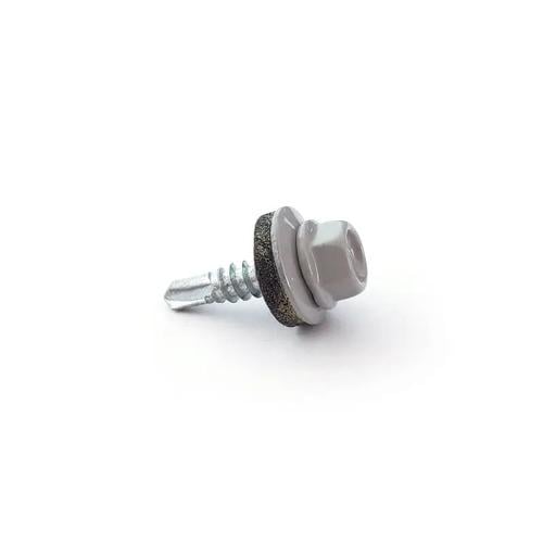 Винт самосверлильный и шайба 4,8x19 RAL 9006 Серебряный (34843048)