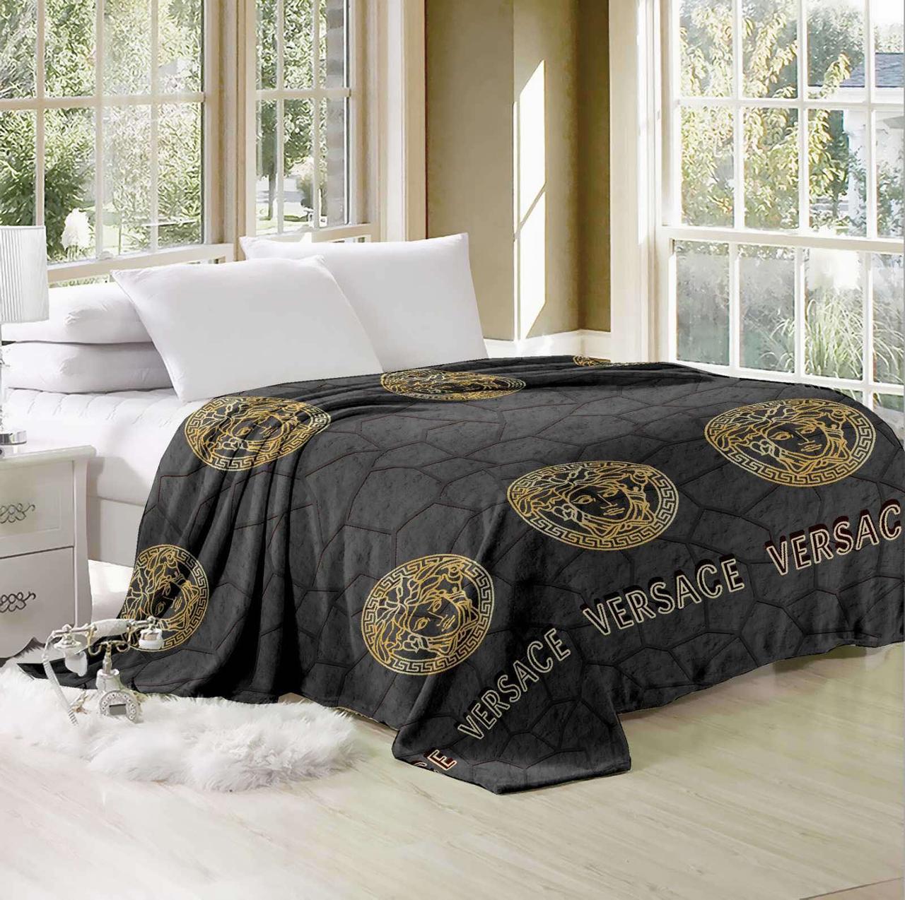 Покрывало евро Versace Black (32497)