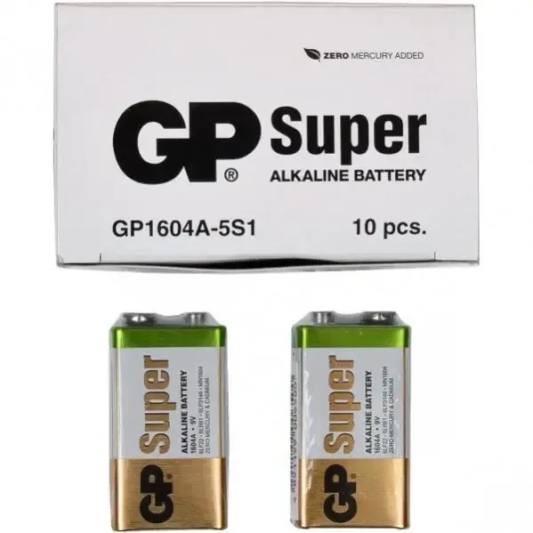 Батарейка GP Super Alkaline Крона 9V 6F22/6LR61 10 шт.