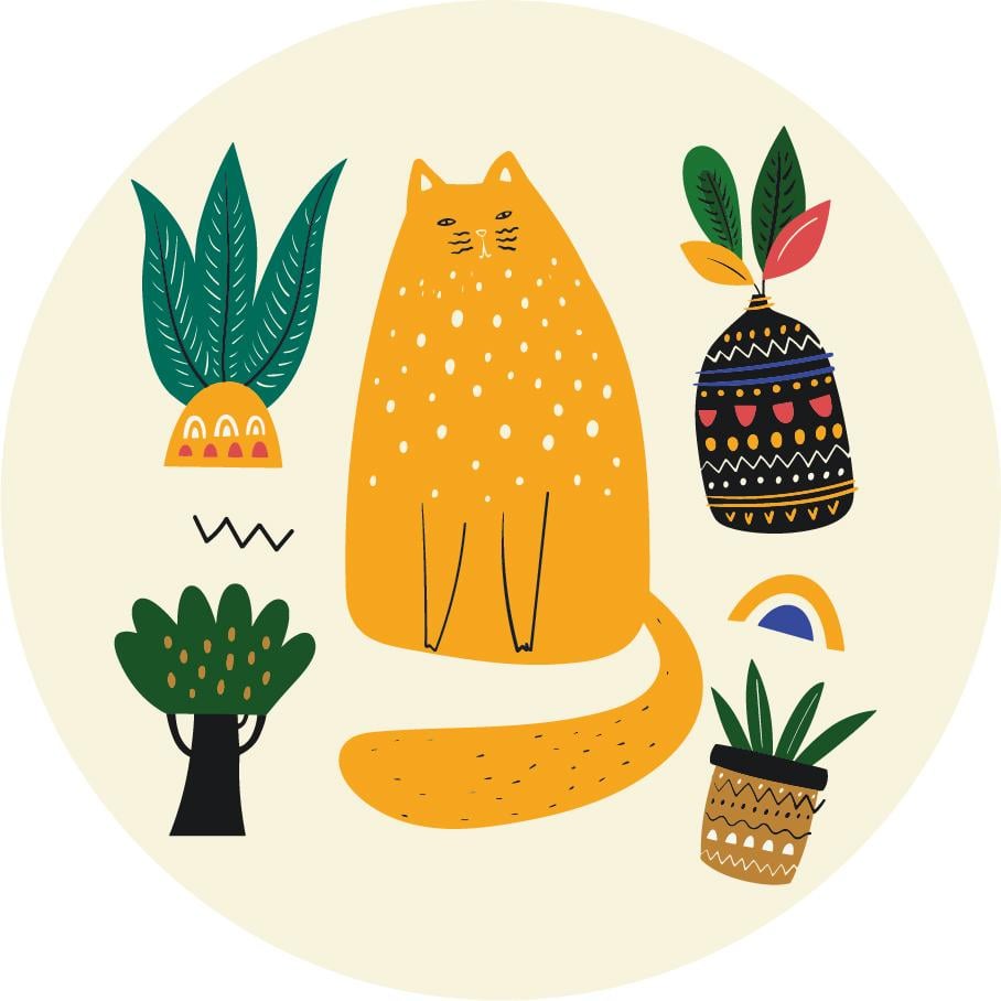 Картина по номерам Brushme Оранжевый мур L 40x40 см (RC0003L)