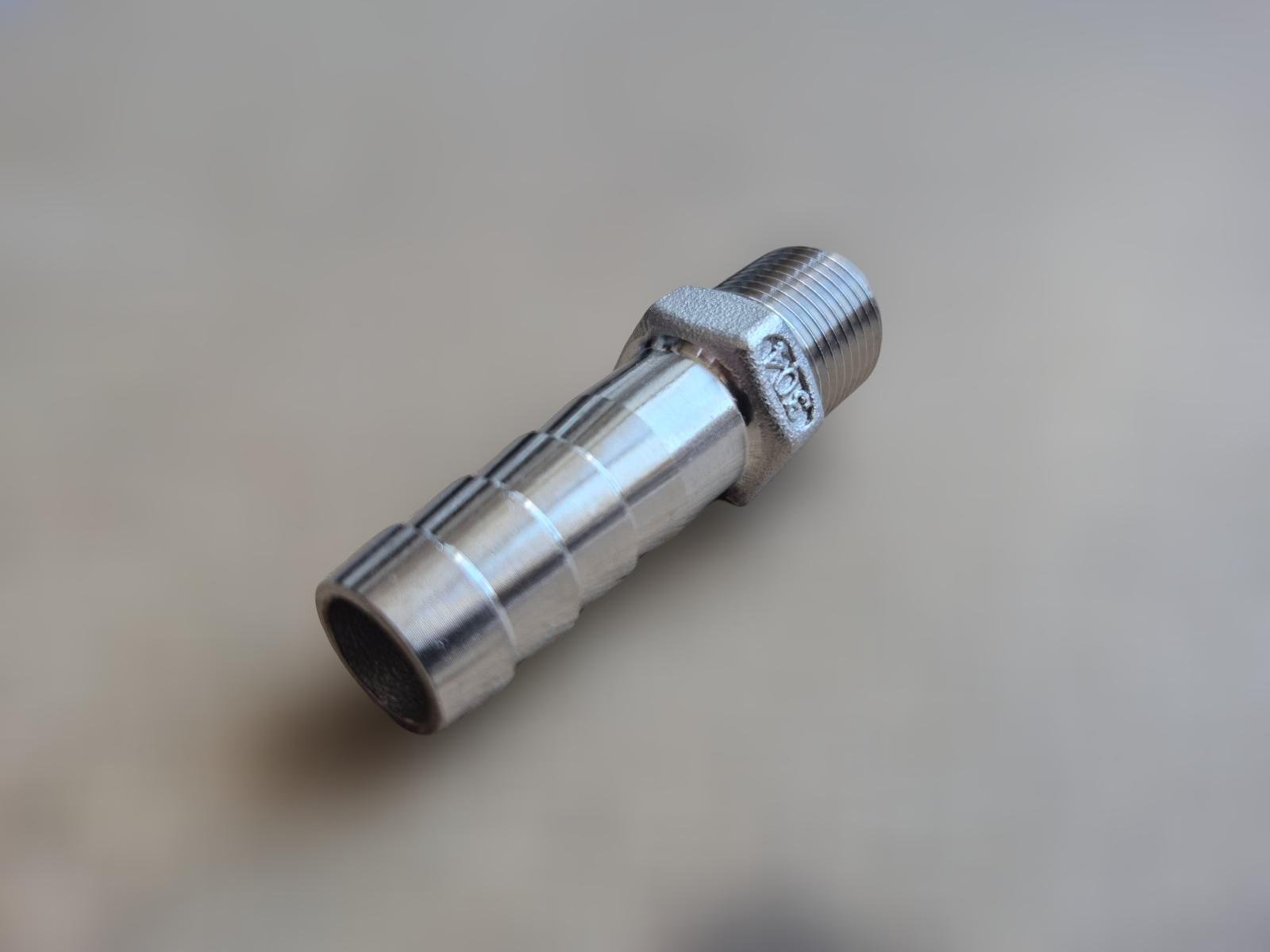 Штуцер шланговый резьбовой DN10 AISI304 BSPP Class-150 елка н/ж сталь 14 мм 3/8" (29203299) - фото 7 Штуцер шланговый резьбовой DN10 AISI304 BSPP Class-150 елка н/ж сталь 14 мм 3/8" (29203299) - фото 7