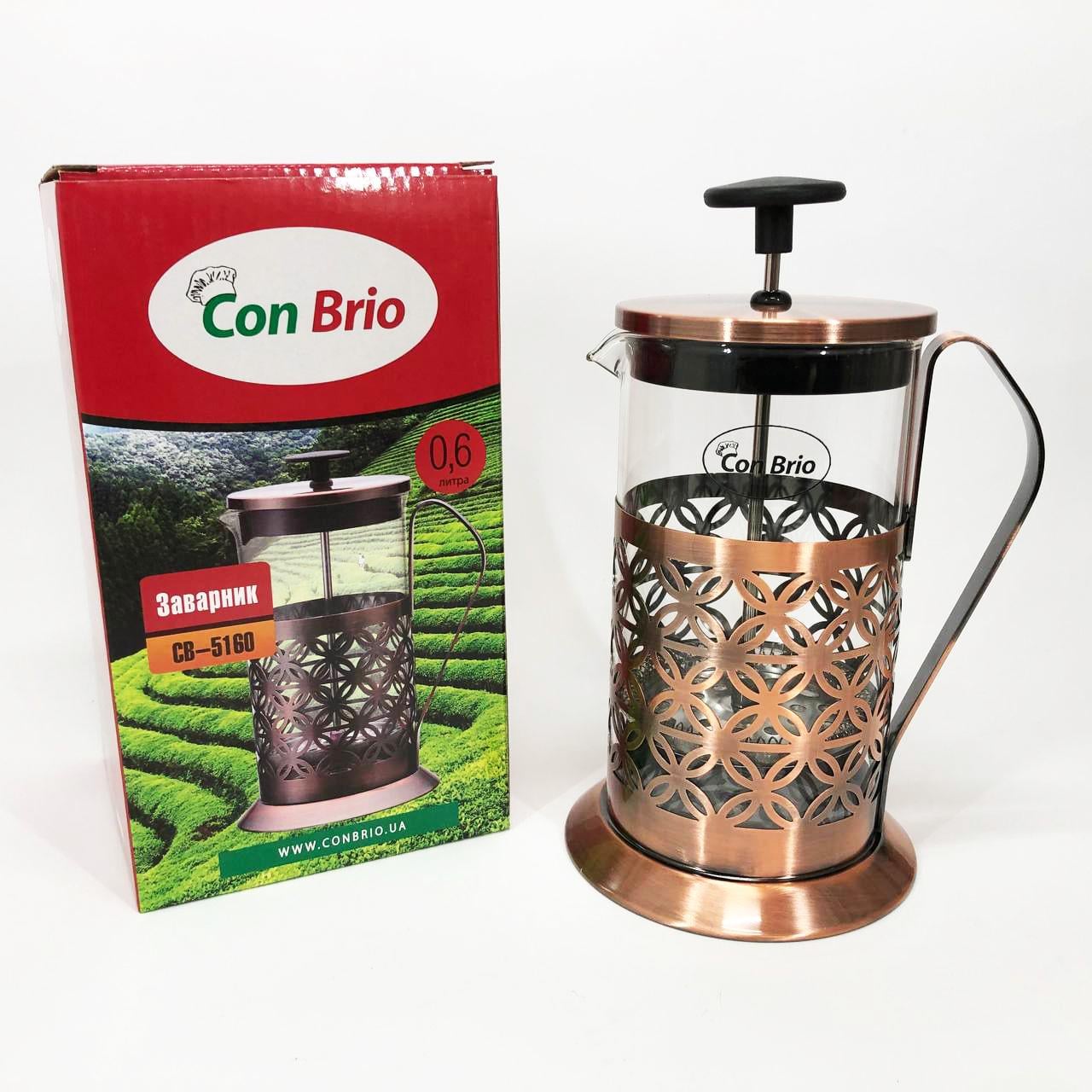 Френч-прес для чаю Con Brio CB-5160 600 мл