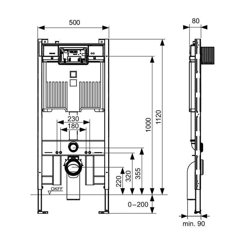 Інсталяційна система для унітазу TECE Profil 9300502 (175782) - фото 2 Інсталяційна система для унітазу TECE Profil 9300502 (175782) - фото 2