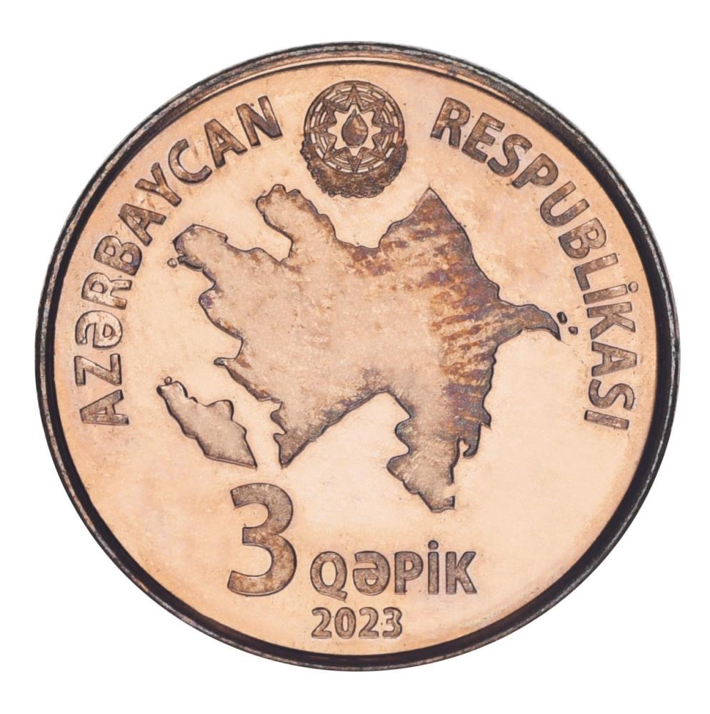 Коллекционная монета Азербайджан 3 гяпика 2023 UNC (М21844)