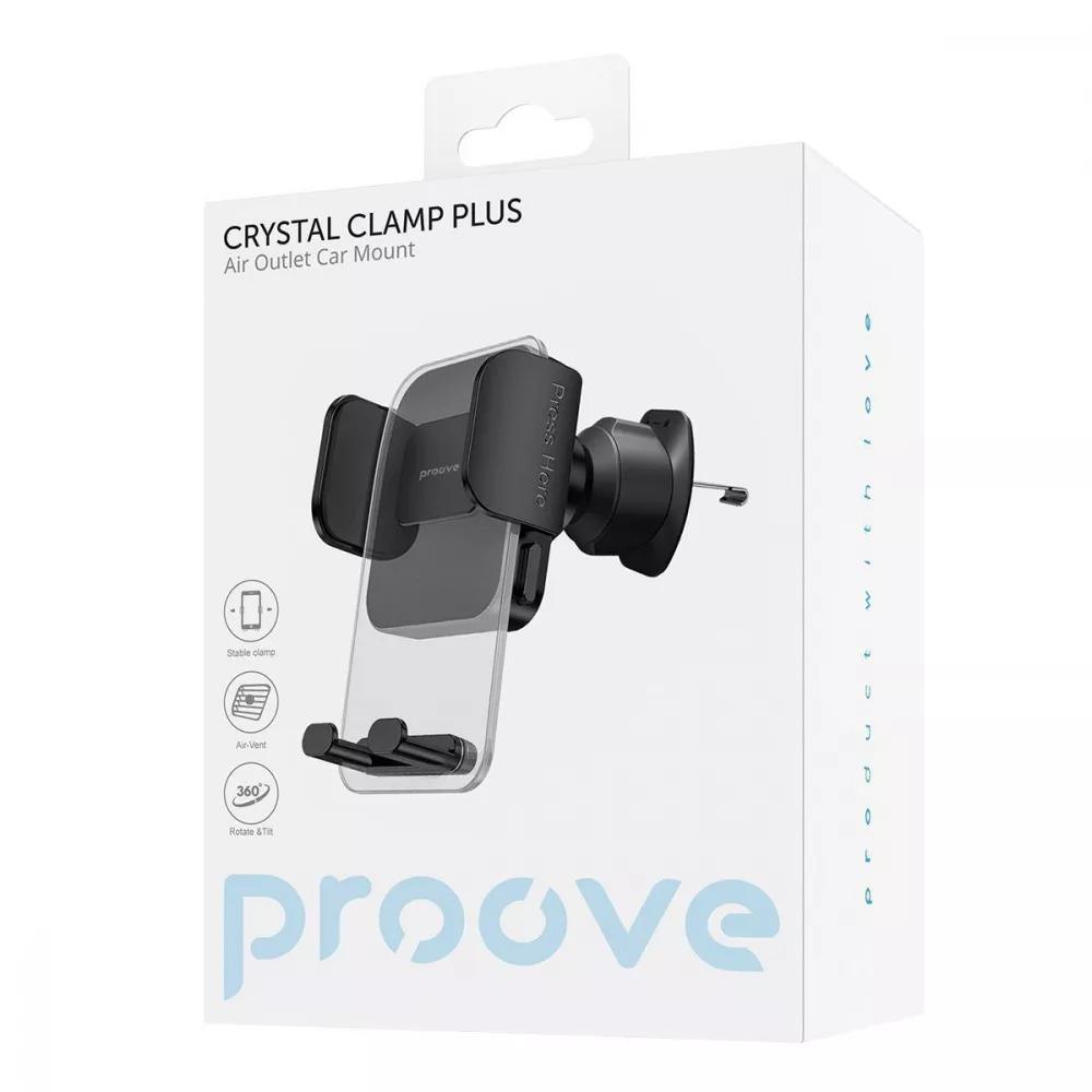 Автомобільний тримач Proove Crystal Clamp Plus Air Outlet Car Mount Black - фото 2