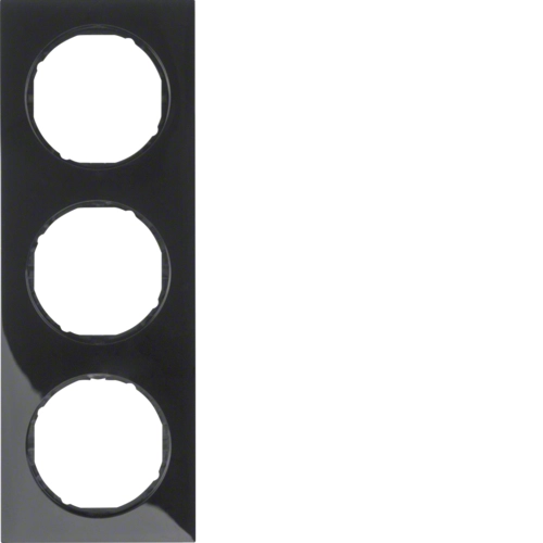 Рамка Berker R.3 трехместная Черный (10132245)