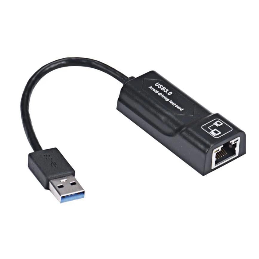 Сетевая карта USB 3.0 Ethernet RJ45 1 Гбит 15 см Black (285432)