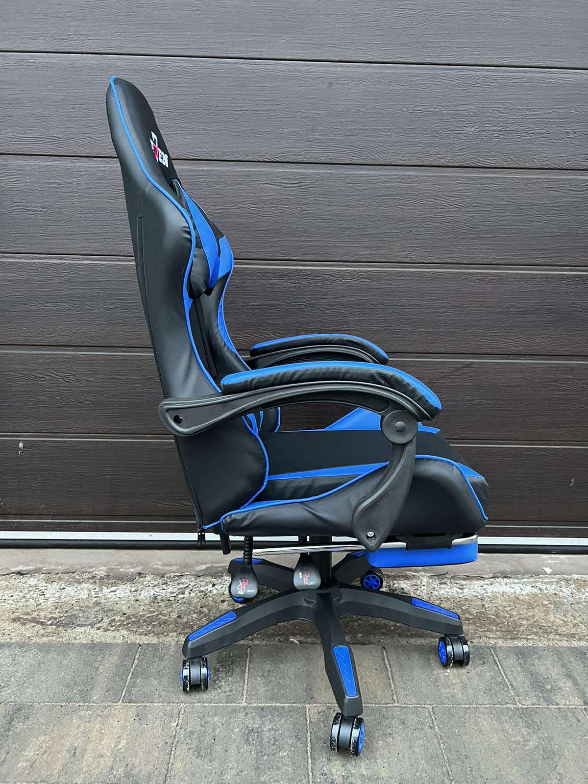 Кресло компьютерное геймерское SEWEN 730 Черный/Синий (9869730) - фото 12 Кресло компьютерное геймерское SEWEN 730 Черный/Синий (9869730) - фото 12