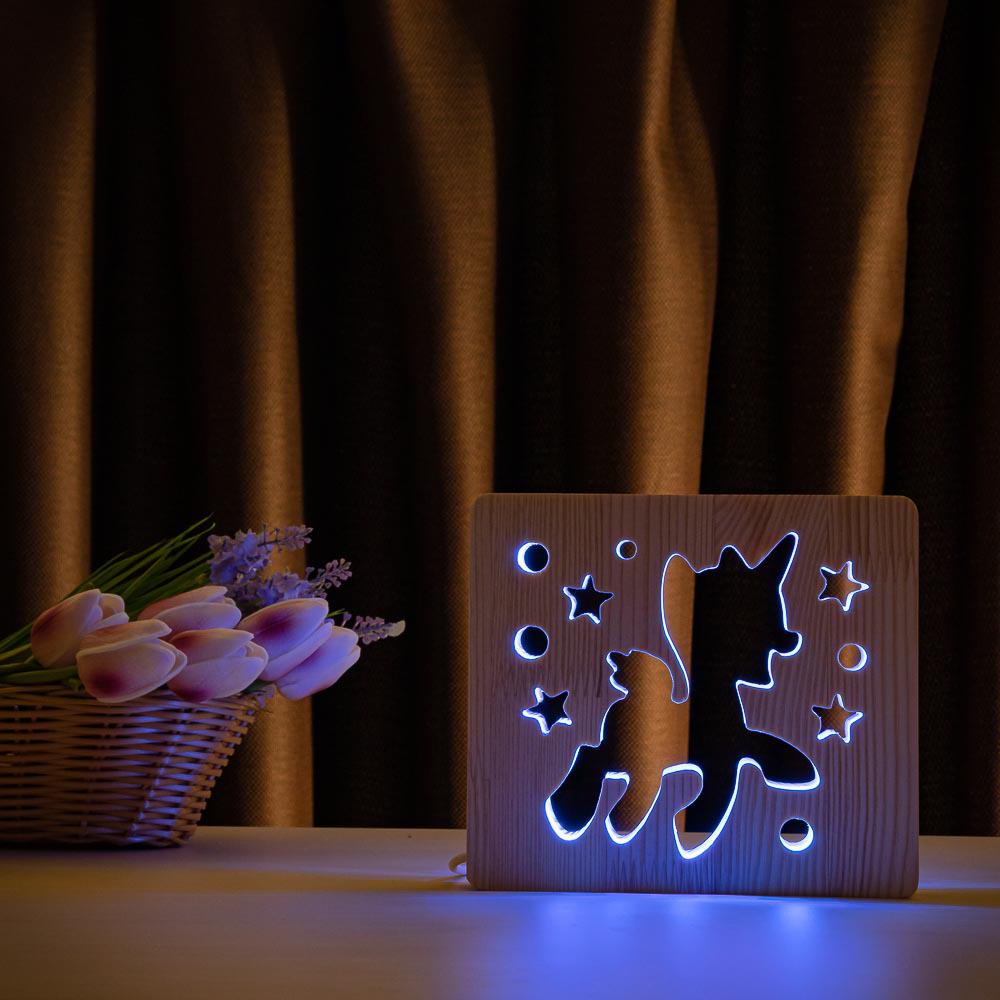 LED ночник ArtEco Light Пони-единорог из дерева (#11/2) - фото 3 LED ночник ArtEco Light Пони-единорог из дерева (#11/2) - фото 3