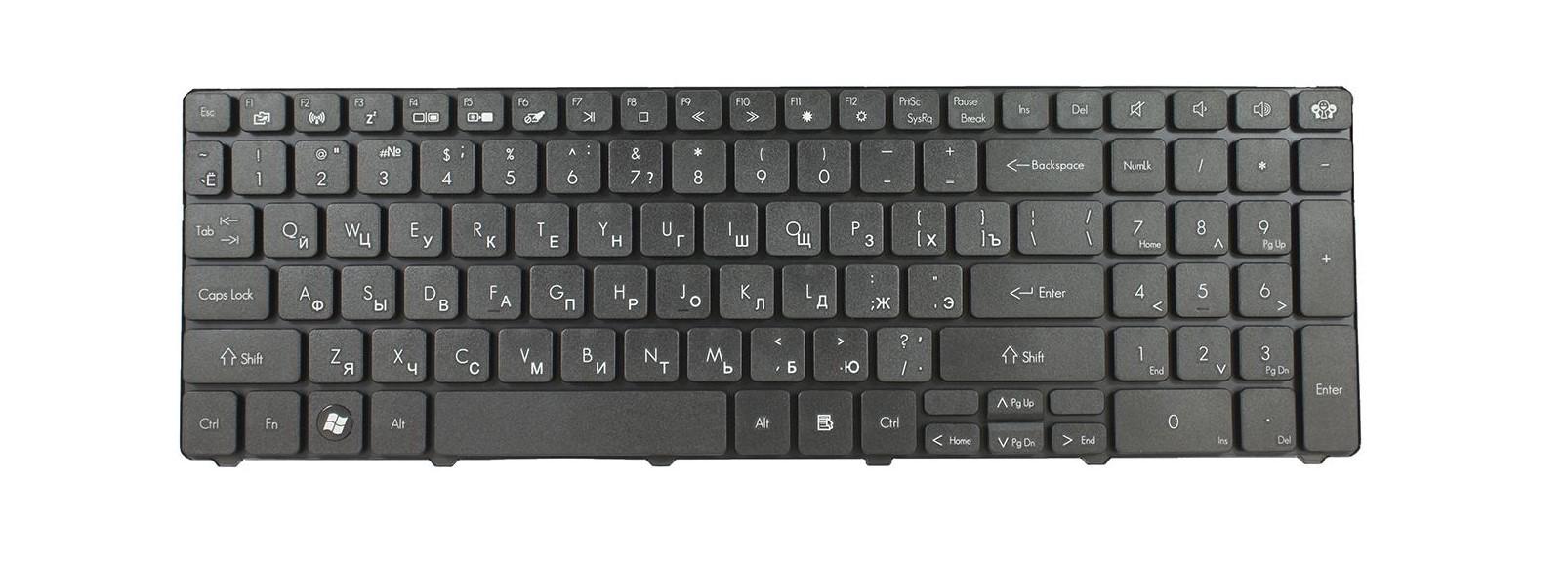 Клавіатура для ноутбука Acer Packard Bell EasyNote LM82 матова (KB.I170G.189)