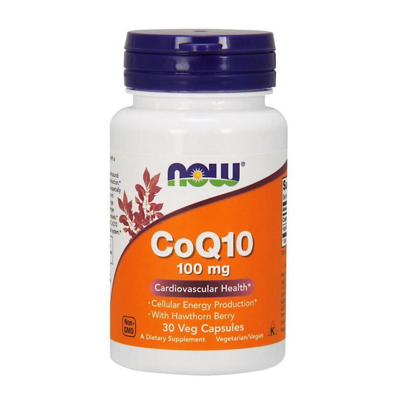Коэнзим Q10 с боярышником NOW CoQ10 100 mg 30 вер. капс.