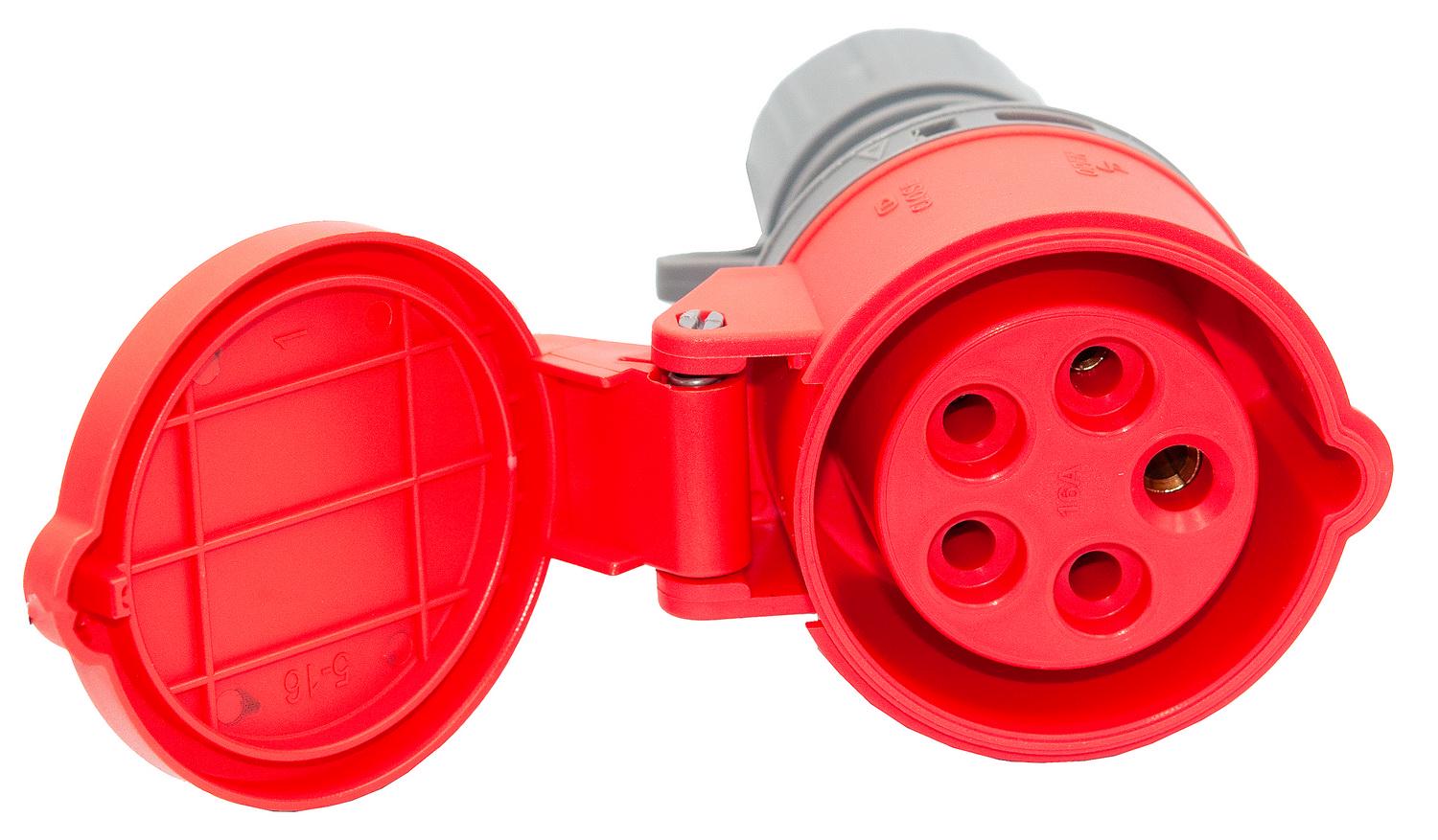 Розетка силовая переносная Bemis (полиамид) IP44 BC1-1505-2312 380V 3P+E+N 16A