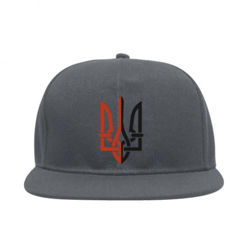 Снепбек Герб Украины Трезубец Серый (10533735-4-164141)