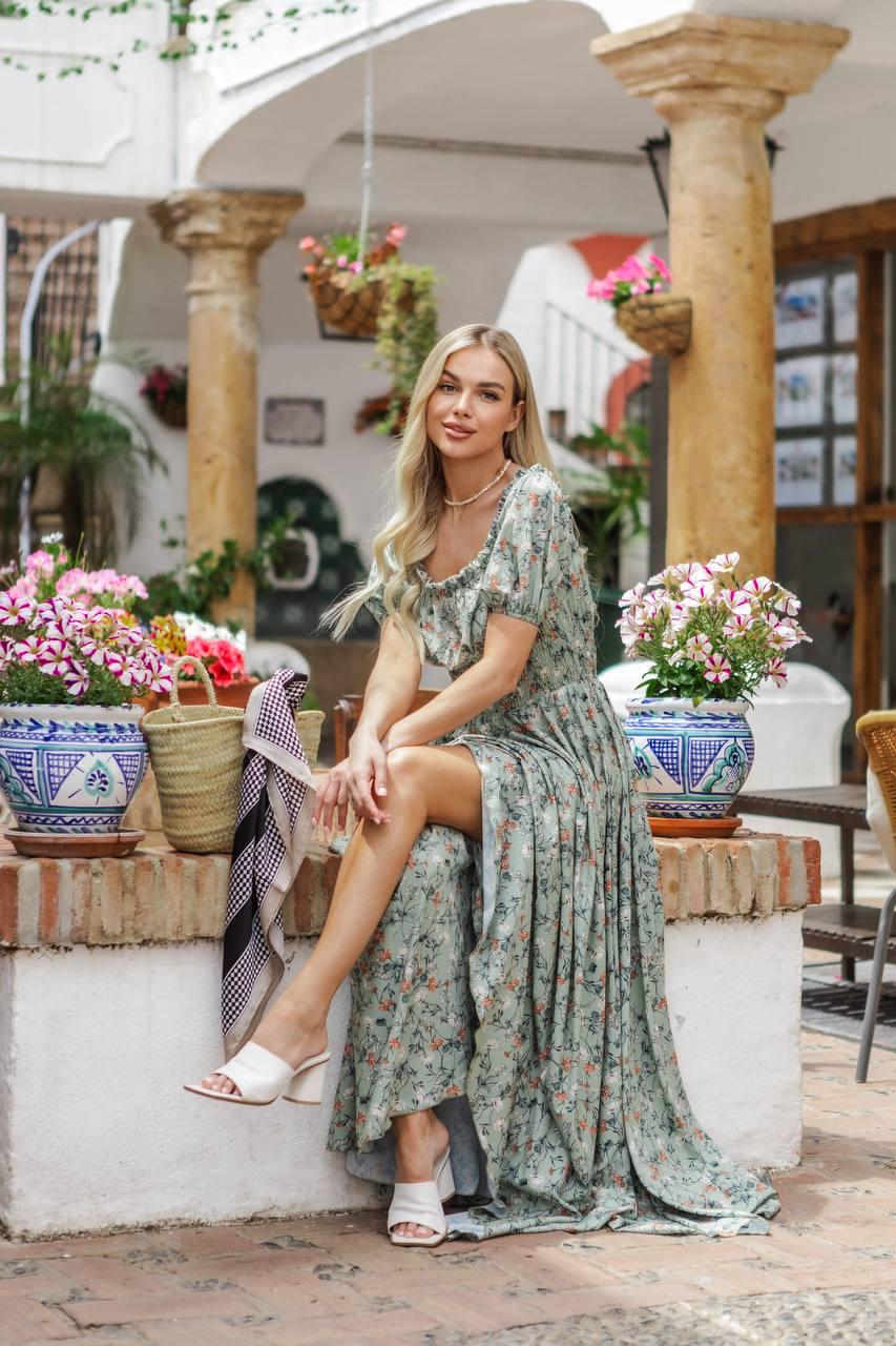 Платье женское софт р. 42-48 Оливковый (Р5041-В36/Д) - фото 3