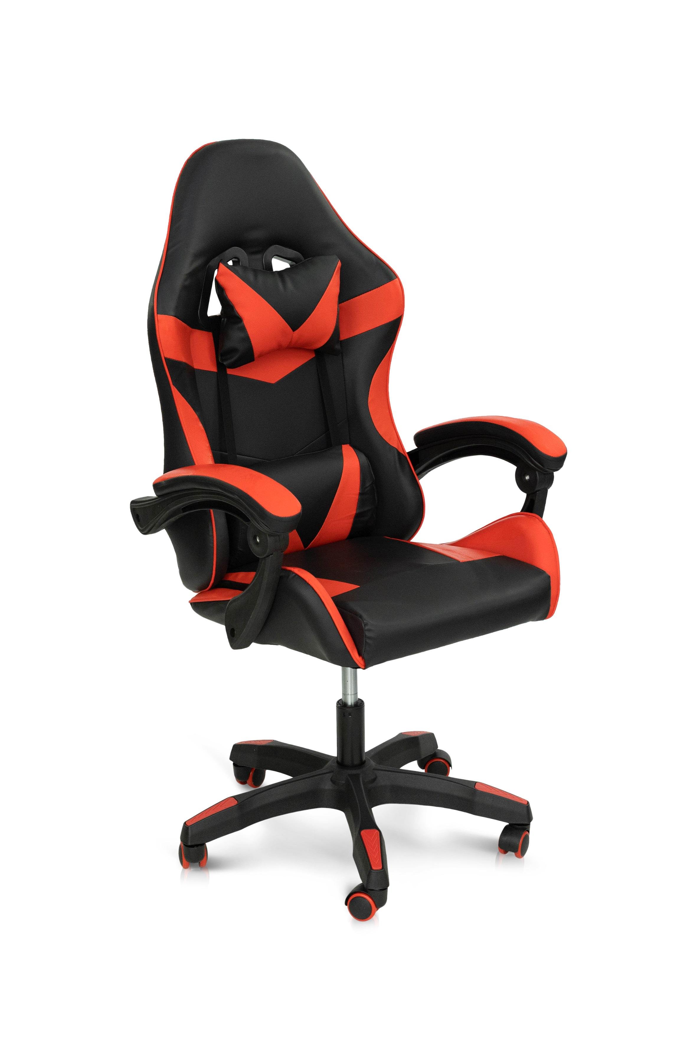 Крісло геймерське Мікс Меблі Слім механізм газліфт Чорний/Червоний (А0055669) - фото 1 Крісло геймерське Мікс Меблі Слім механізм газліфт Чорний/Червоний (А0055669) - фото 1