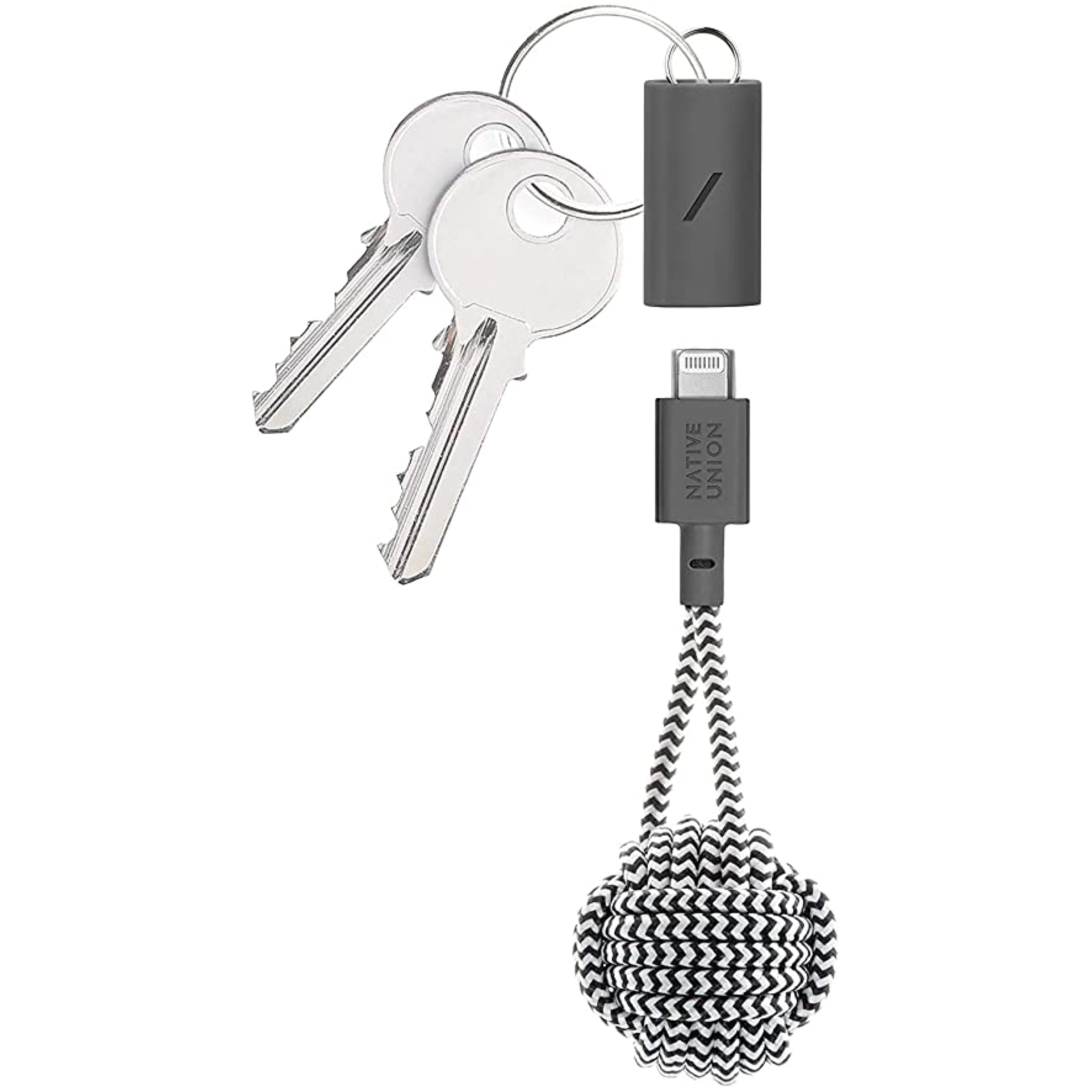 Кабель синхронизации Native Union Key Cable USB-C to Lightning Zebra (KEY-KV-CL-ZEB) - фото 2