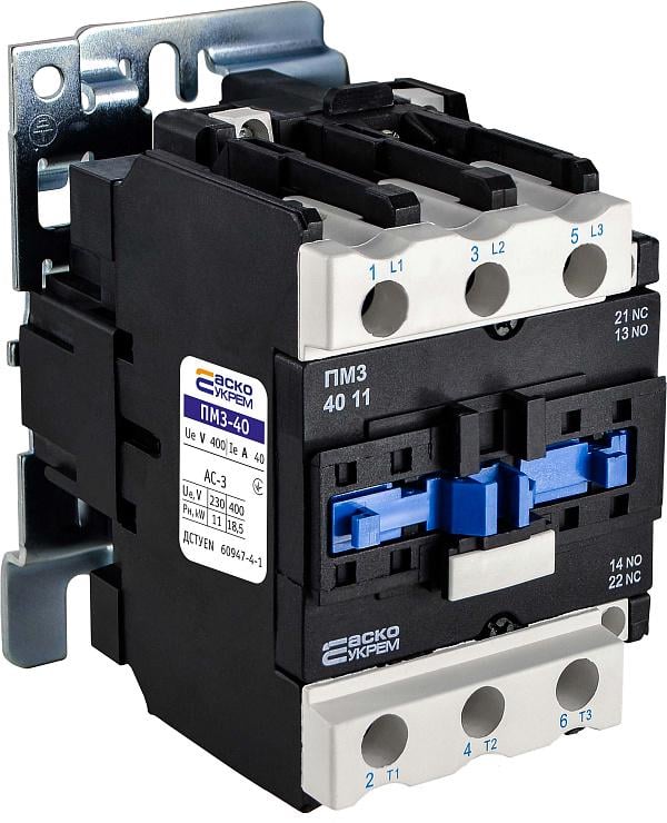 Електромагнітний пускач АСКО-УКРЕМ A0040010052 40А ПМ 3-40 M7 220 B