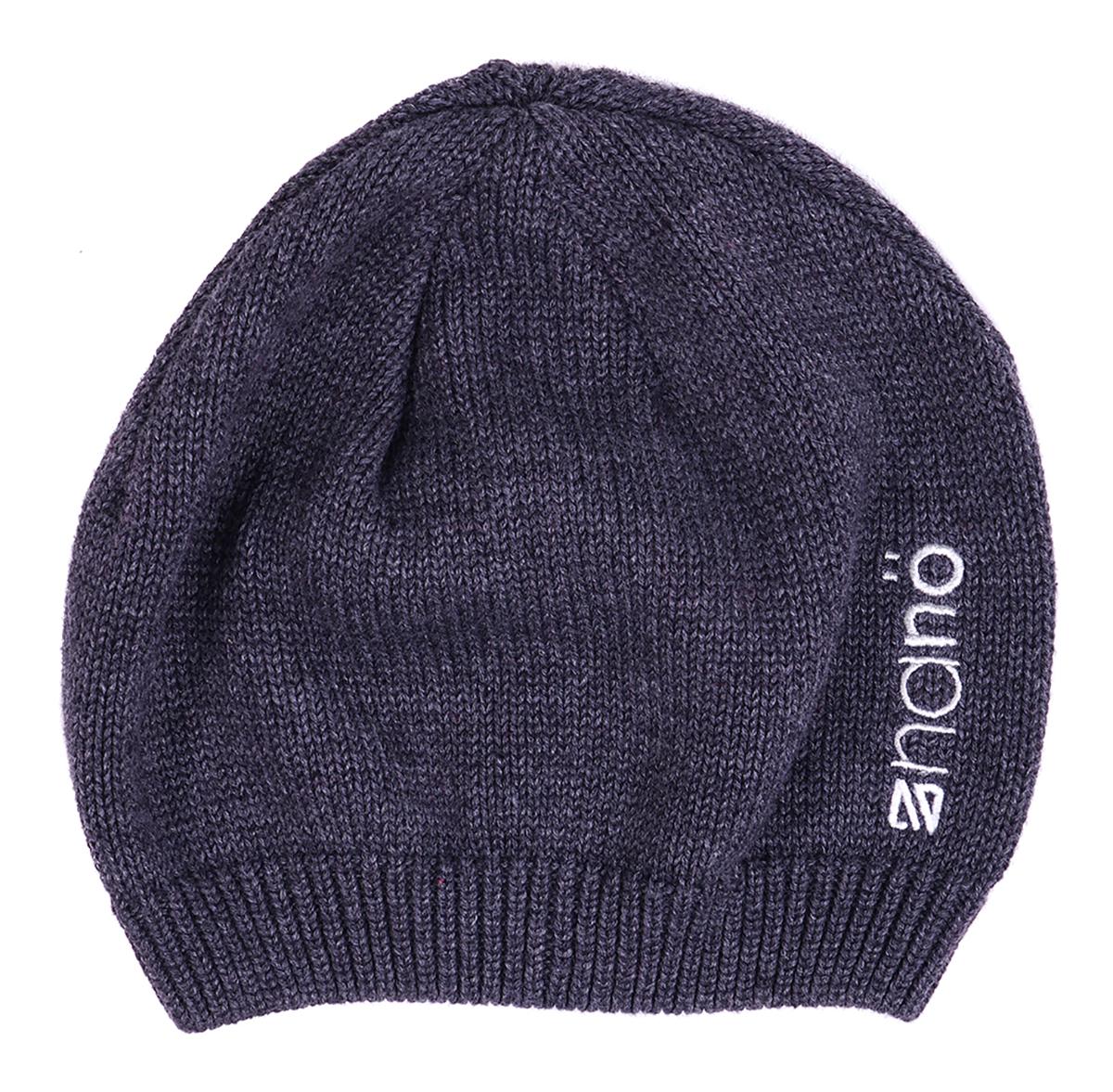 Шапка вязаная для мальчика Nano F16TUT200 демисезонная 47-49 см Темно-серый (F16TUT200-DkGrayMix-12/24m)