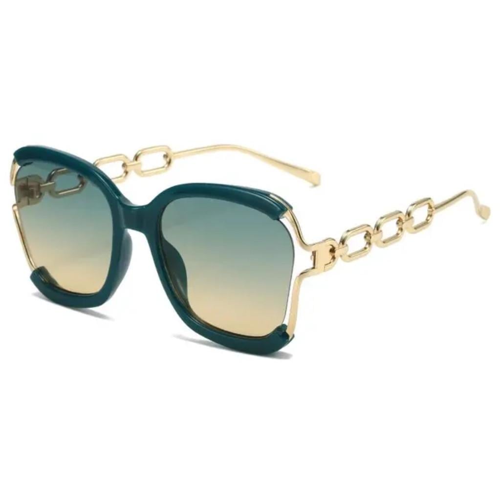 Солнцезащитные очки винтажные sun glasses 6115 Green (34966759)