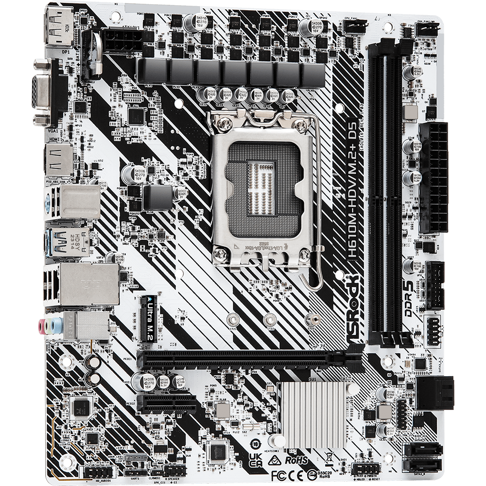 Материнська плата ASRock H610M-HDV/M.2+ D5 - фото 2