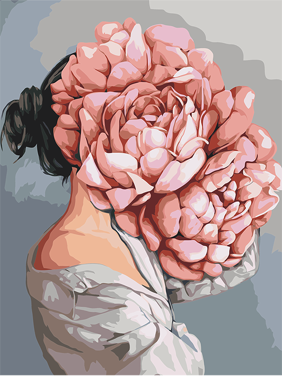 Картина за номерами Brushme Загадка півонії 30x40 см (RBS52100) Картина за номерами Brushme Загадка півонії 30x40 см (RBS52100)