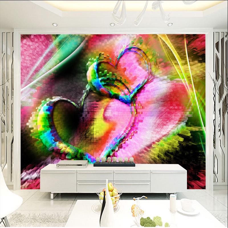 Фотообои флизелиновые для спальни/зала/кухни моющиеся Два сердца