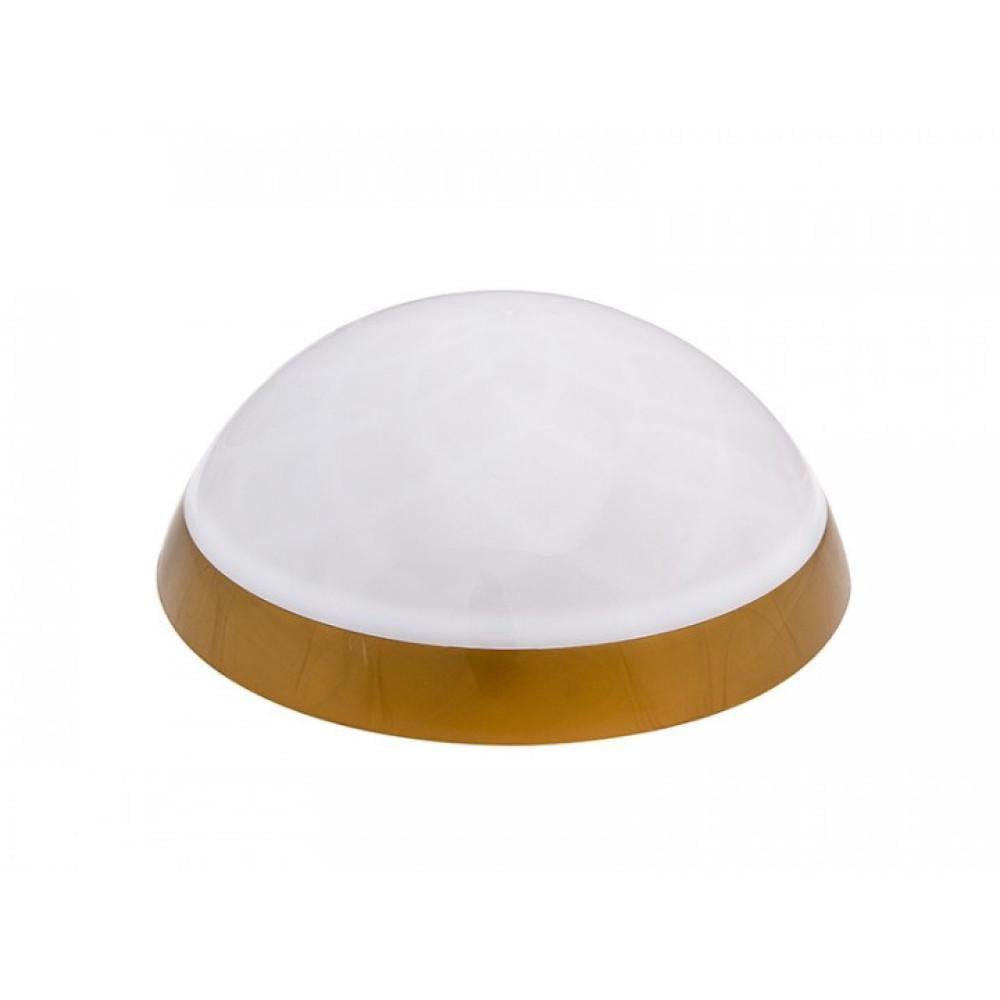 Настінно-стельовий світильник ERKA 1127 D.i.-GB з вбудованим датчиком руху круглий IP20 Золотий/Білий (27551688)