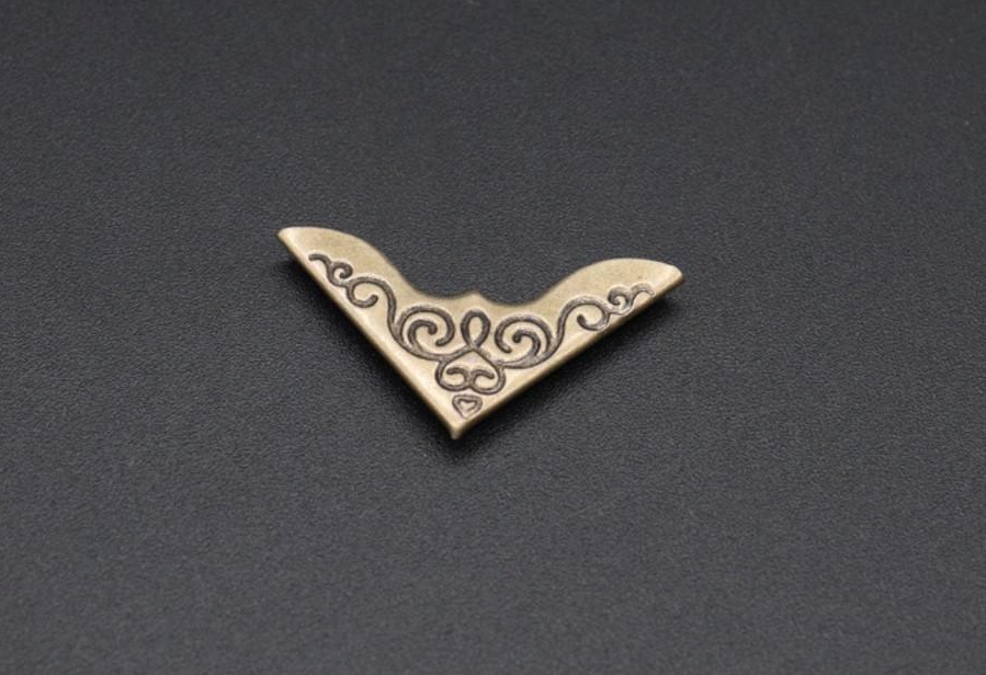 Уголок декоративный металлический 24х24х3 мм Антик (89584257)