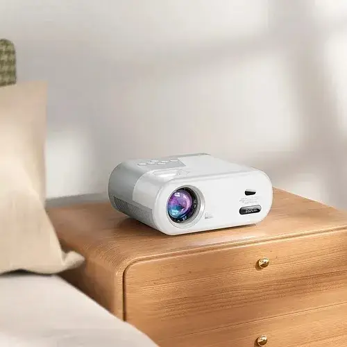 Проектор Hoco DT2 Smart Projector 720P Android version EU Grey/White - фото 7