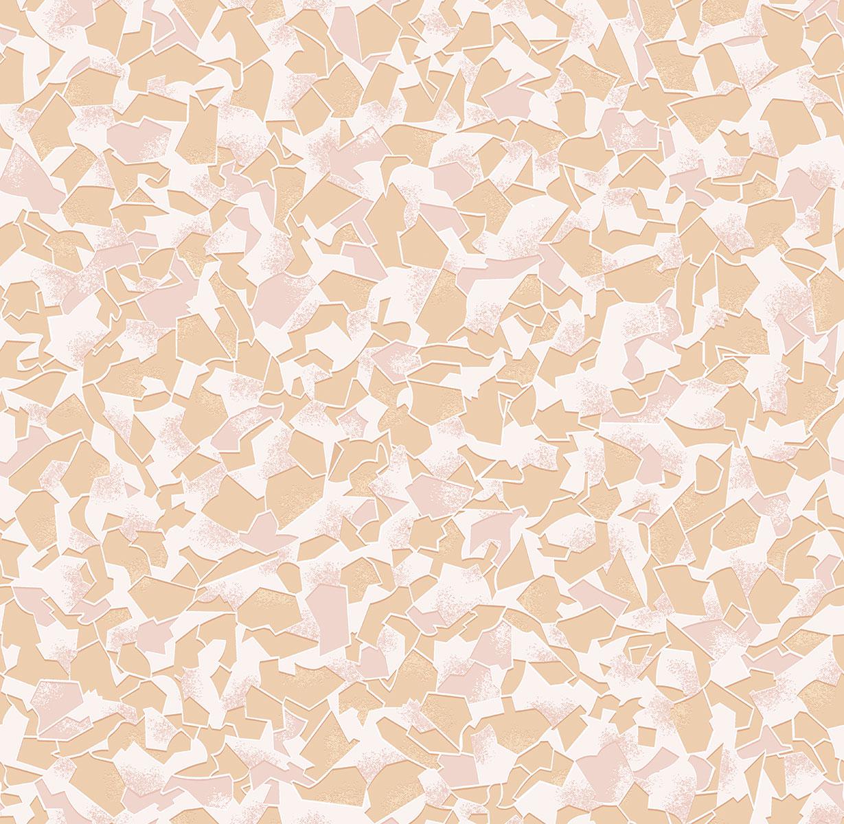 Шпалери паперові Континент Бите скло Бежевий (1024)