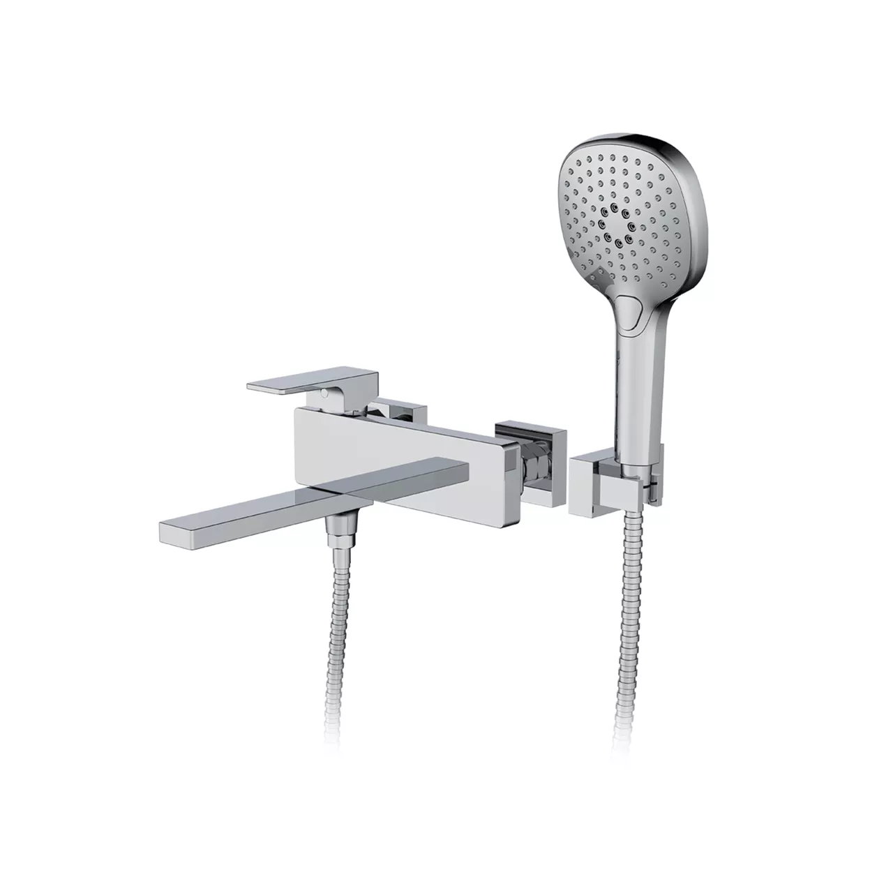 Змішувач для ванни FAOP A3209 з плоским виливом 192 мм Хром (SQ-1044729)