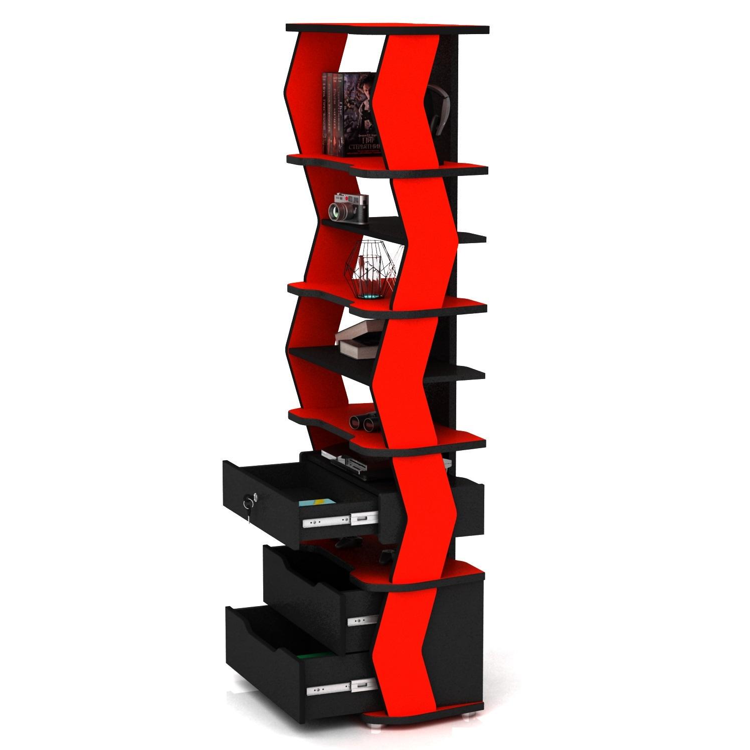 Стелаж геймерський XGamer GAMER CITY 5 ГМСXGGC5 Чорний - фото 5 Стелаж геймерський XGamer GAMER CITY 5 ГМСXGGC5 Чорний - фото 5