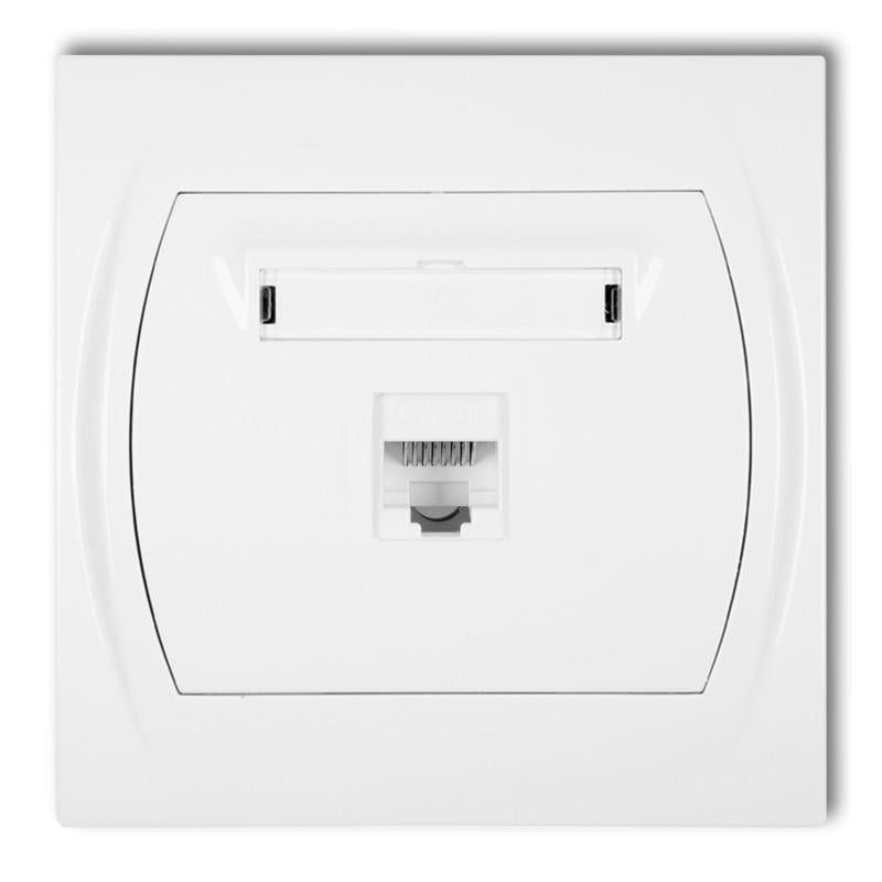 Розетка компьютерная Karlik Logo RJ45 cat 5E Белый (LGK-1) Розетка компьютерная Karlik Logo RJ45 cat 5E Белый (LGK-1)