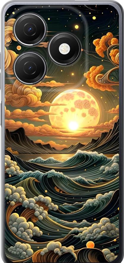 Чехол на Tecno Spark 20 Арт волны (6332u-3435-42517)