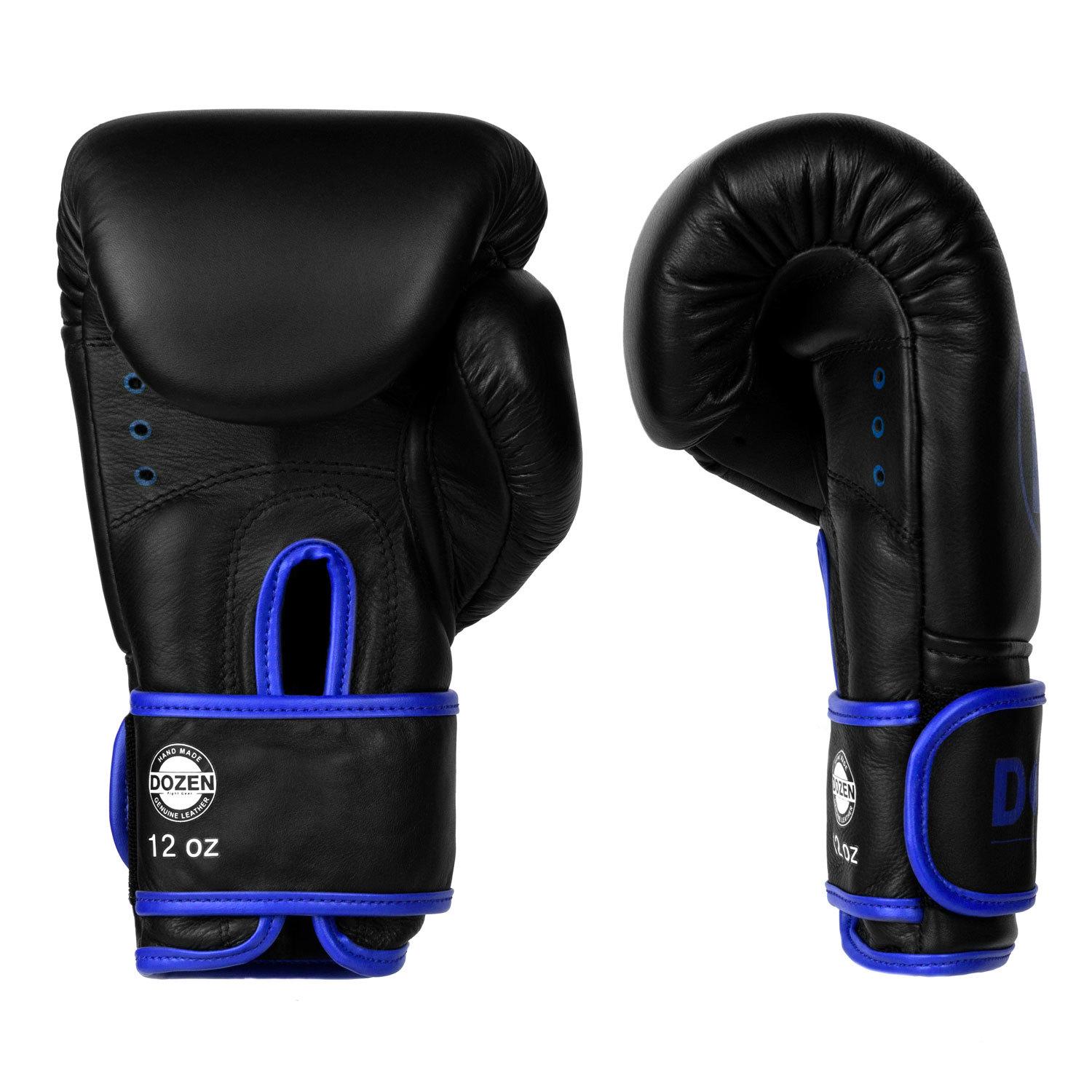 Боксерские перчатки Dozen Monochrome Training Boxing Gloves 10 ун. Черно-синий - фото 3 Боксерские перчатки Dozen Monochrome Training Boxing Gloves 10 ун. Черно-синий - фото 3
