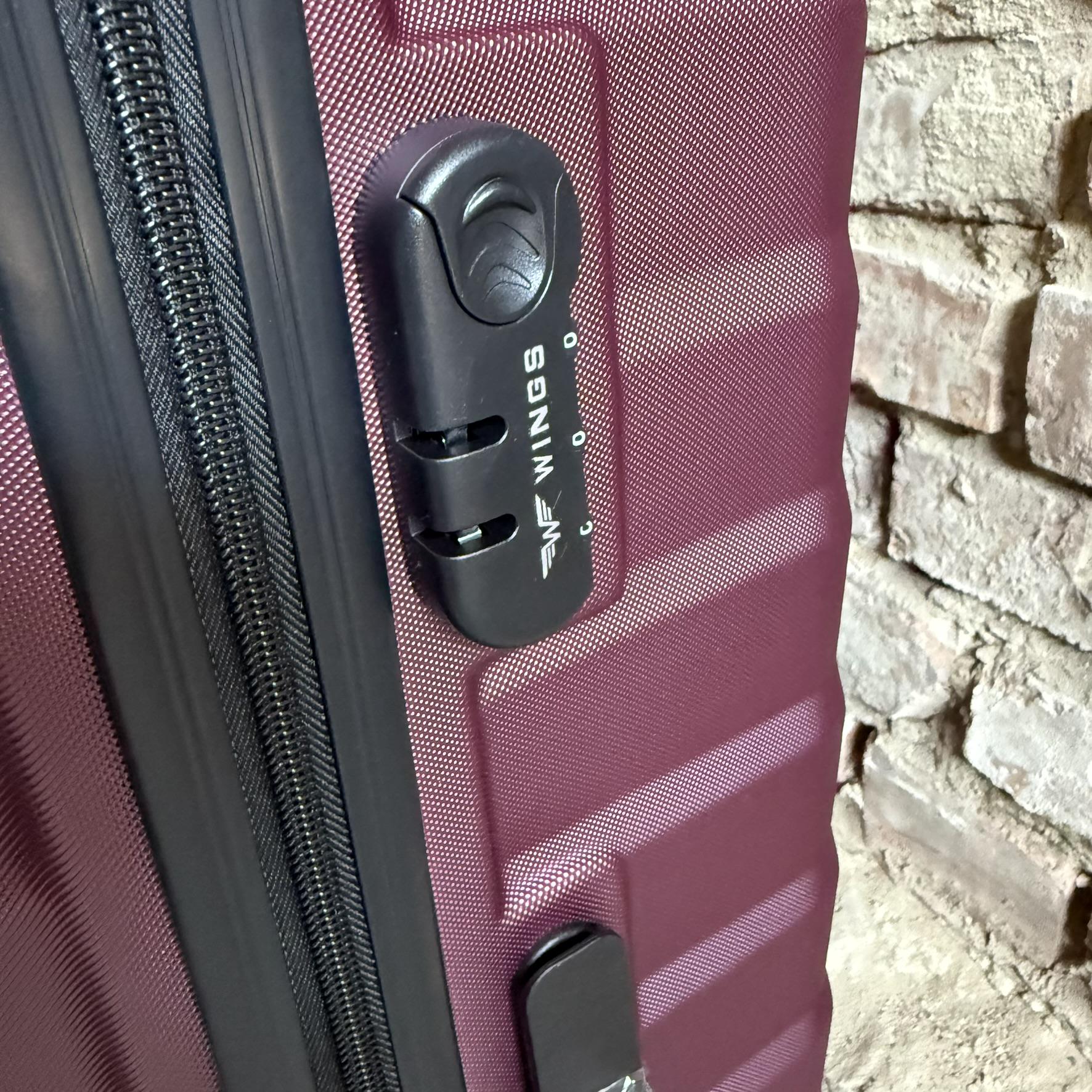 Чемодан Wings PEA01 дорожный L Бордовый (26557308) - фото 7