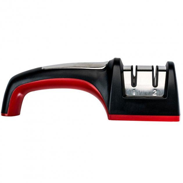 Точилка для ножей настольная Sharpener 2в1 металлическая с ручкой (AR003847)