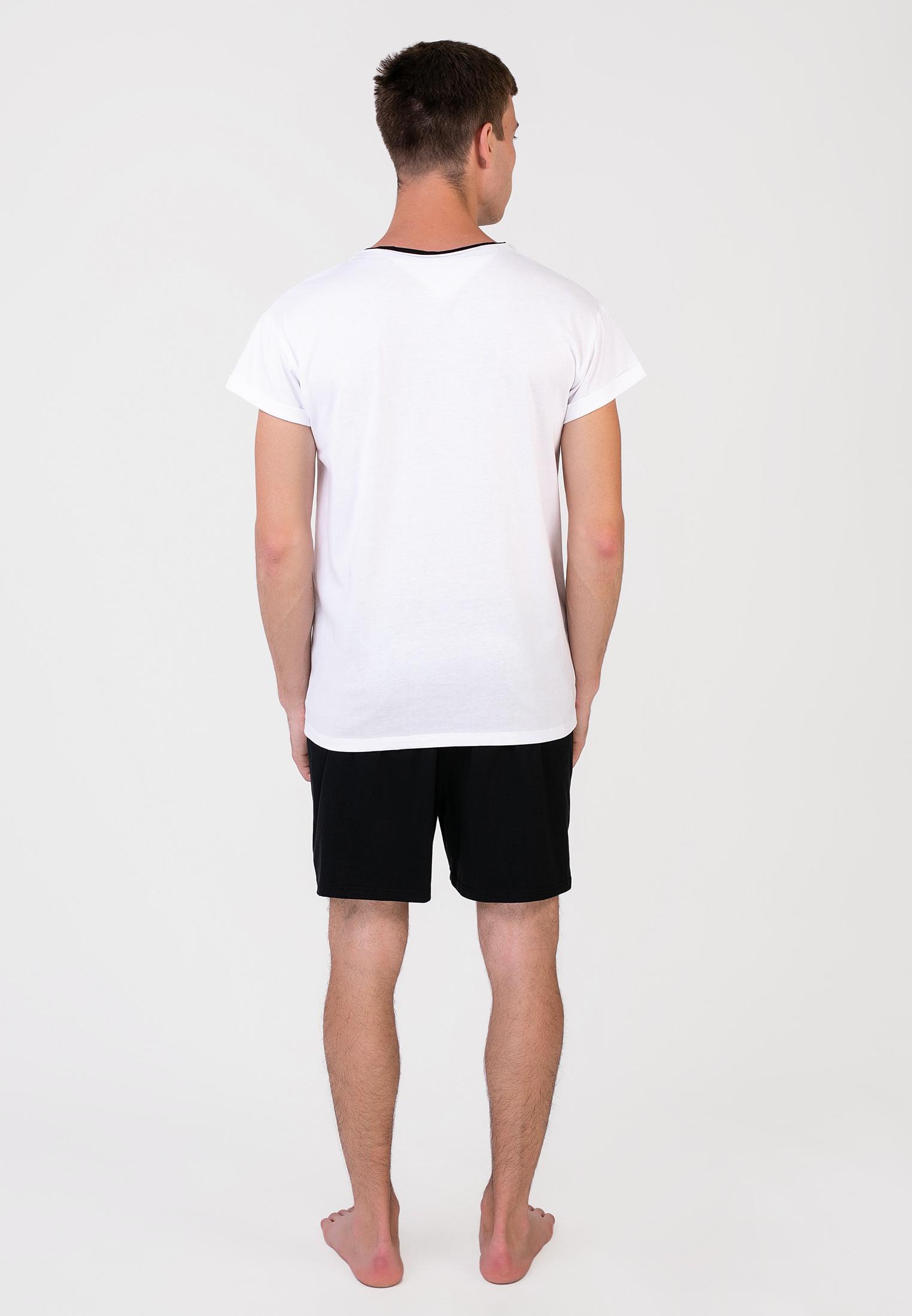 Пижама мужская Homewear Mad 19555 XL Blanc/Noir (3700465519319) - фото 3 Пижама мужская Homewear Mad 19555 XL Blanc/Noir (3700465519319) - фото 3