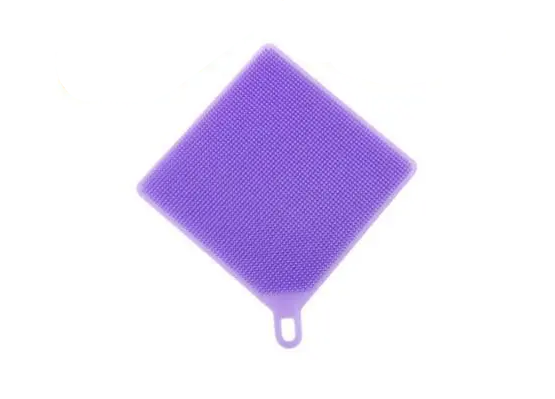 Силіконова губка для посуду Ромб Фіолетовий (8cd4696e)