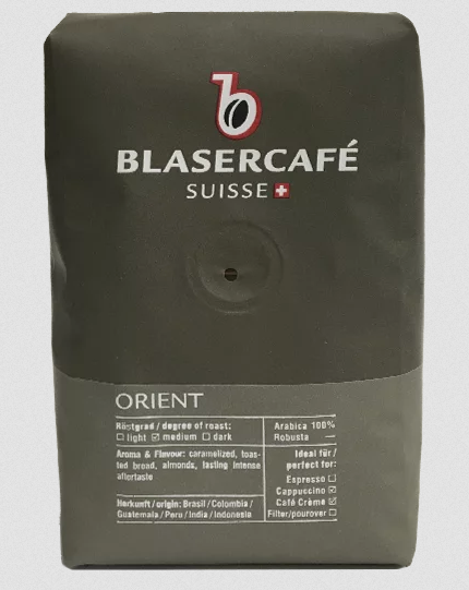 Кава в зернах смажена Blasercafe Orient 250 г Швейцарія